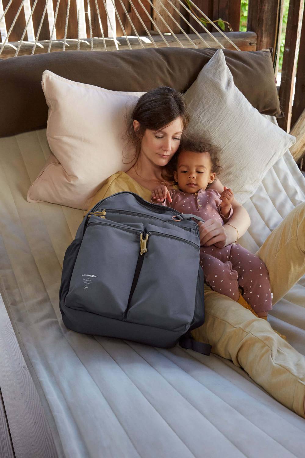 Lässig Wickelrucksack - Urban Backpack, Anthracite Limitierter Zeitrabatt