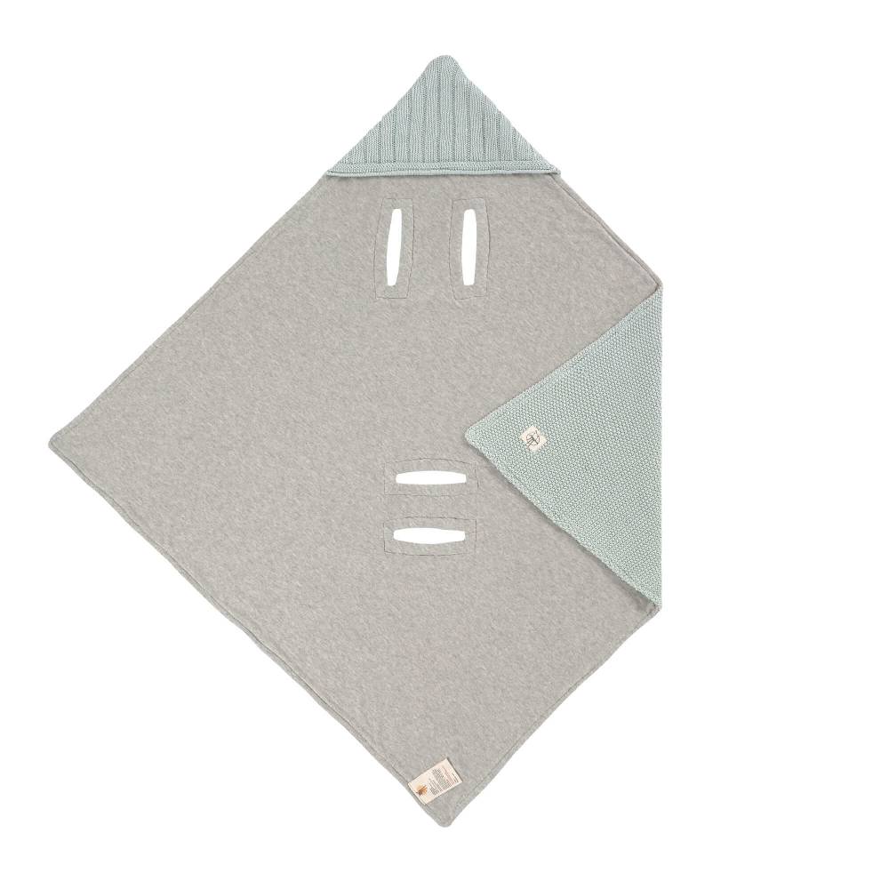 Lässig Einschlagdecke Baby - Bio Baumwolle, Light Mint Top Angebot