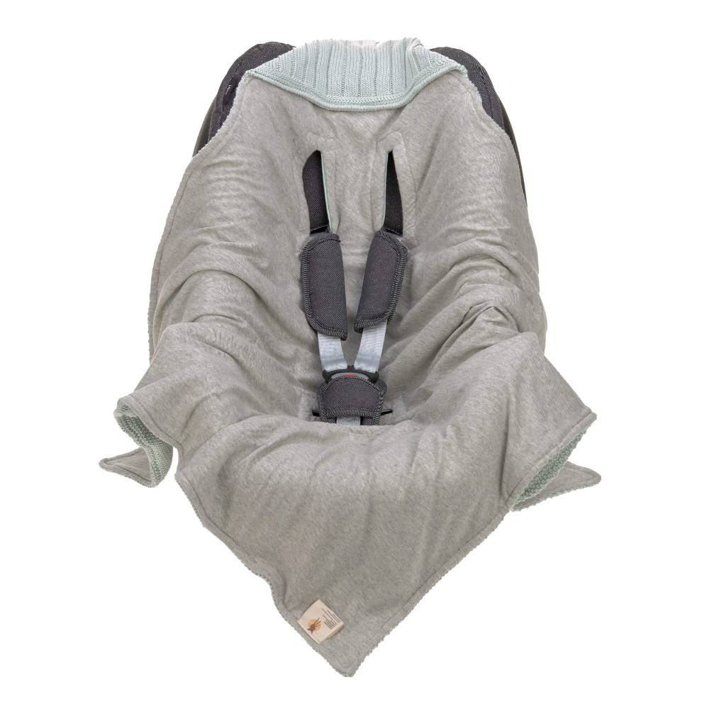 Lässig Einschlagdecke Baby - Bio Baumwolle, Light Mint Top Angebot