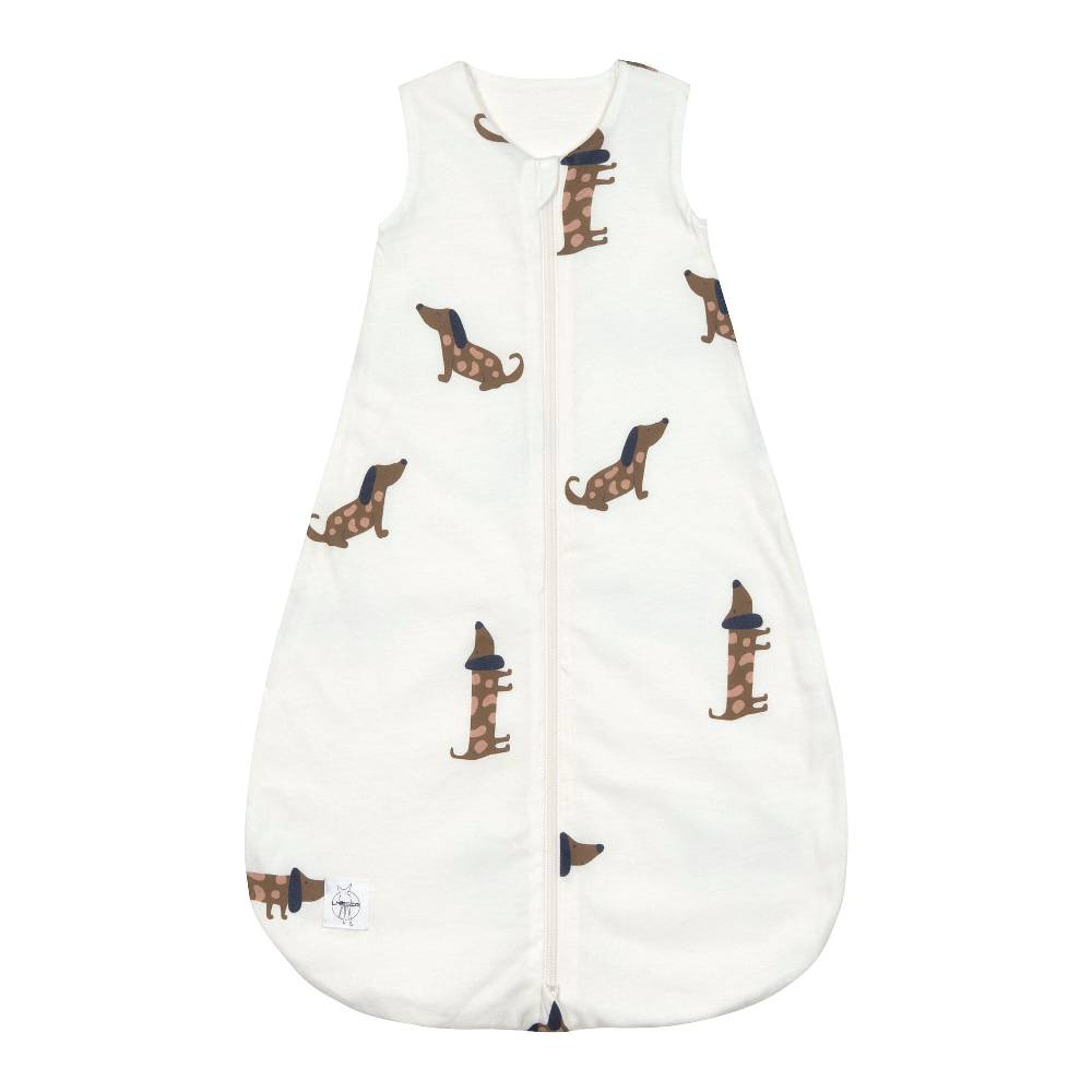 Lässig Baby Schlafsack 1,0 TOG - Bio Baumwolle, Hund Milky Neueste Mode