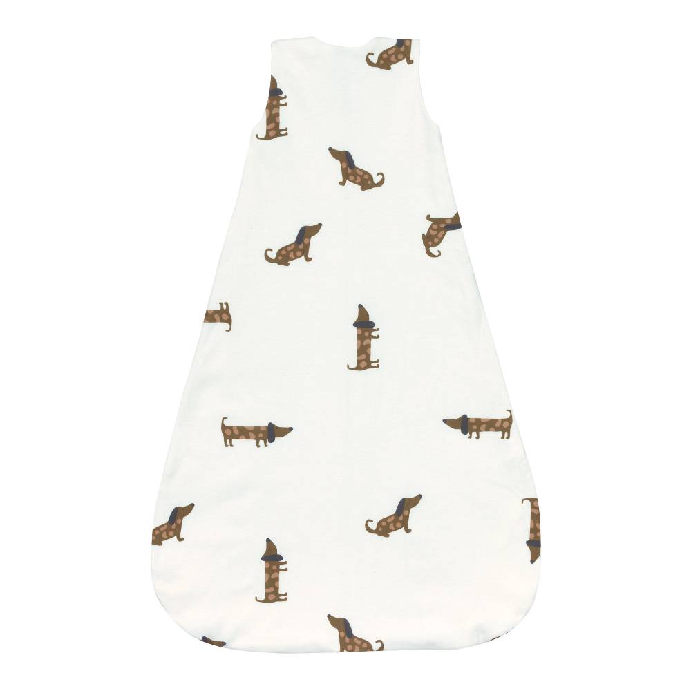 Lässig Baby Schlafsack 1,0 TOG - Bio Baumwolle, Hund Milky Neueste Mode