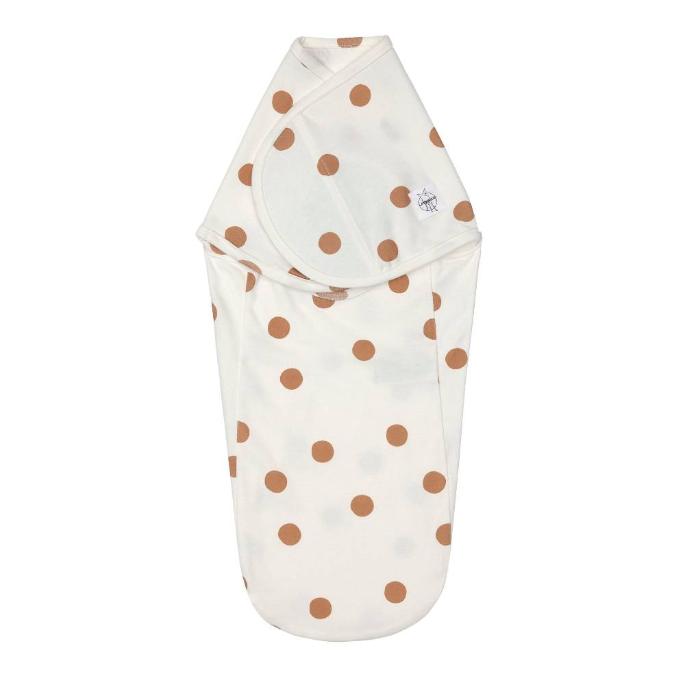 Lässig Pucksack - Bio Baumwolle, Big Dots Milky, Weiß Große Rabatte