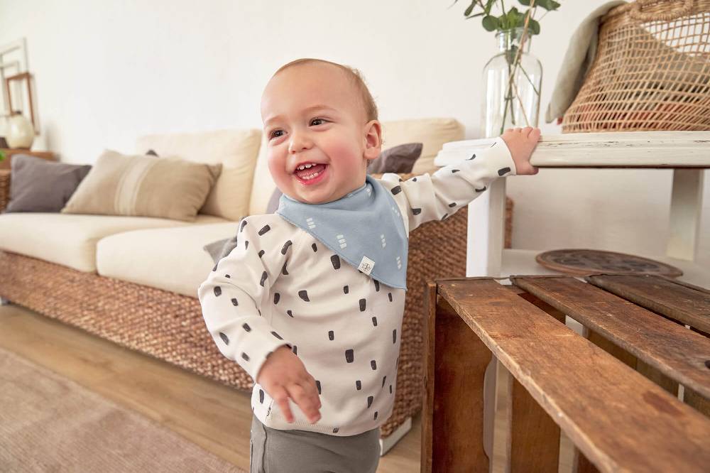 Lässig Babyhose - Bio Baumwolle, Taupe Kauf eins, bekomm eins gratis