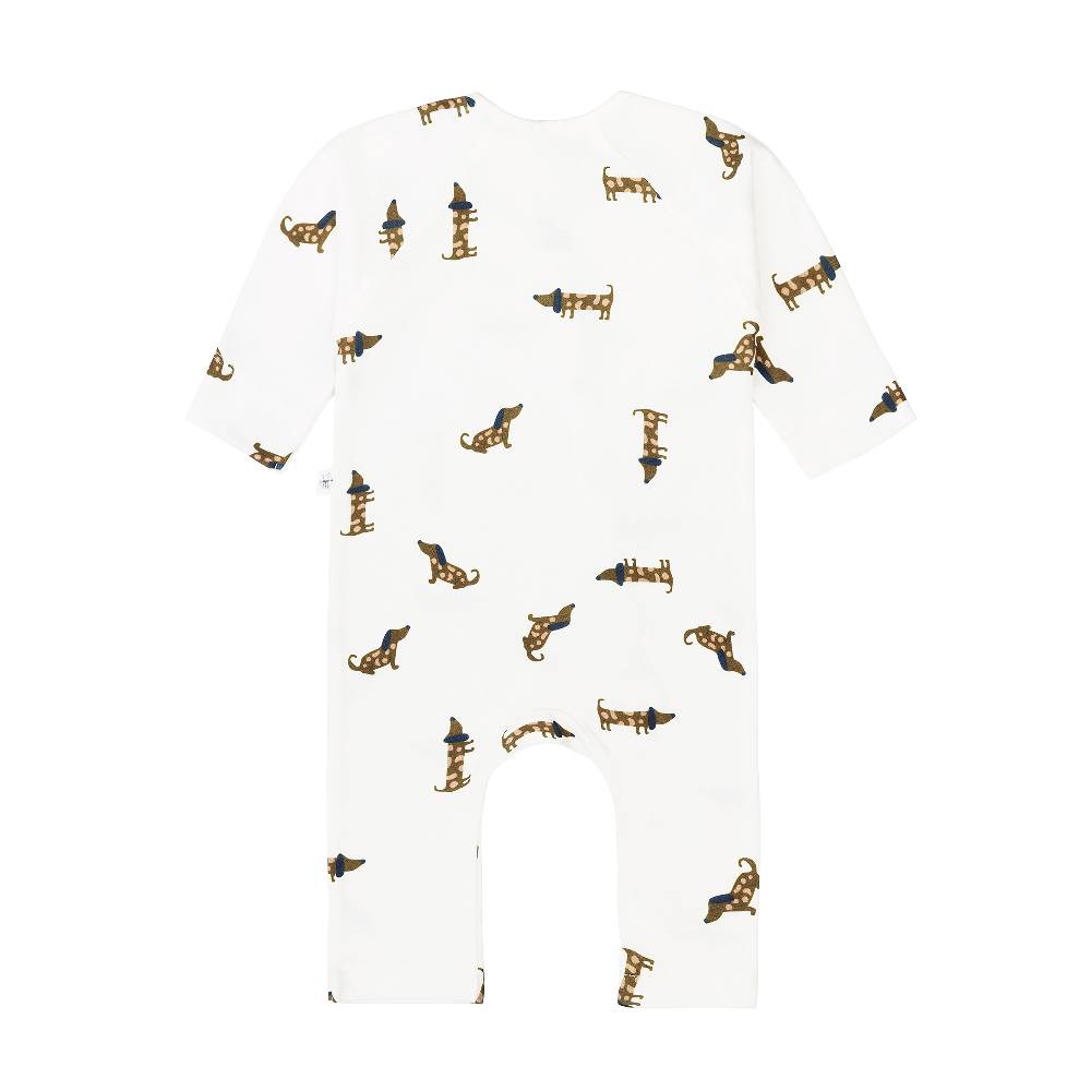 Lässig Baby Schlafoverall - Bio Baumwolle, Hund, Milky Tägliche Deals