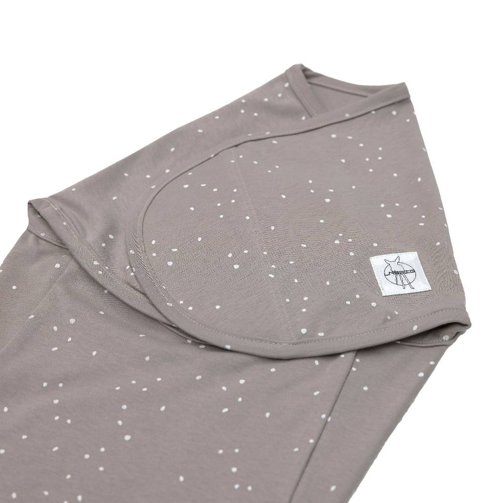 Lässig Pucksack - Bio Baumwolle, Sprinkle Taupe, Grau Sonderangebote