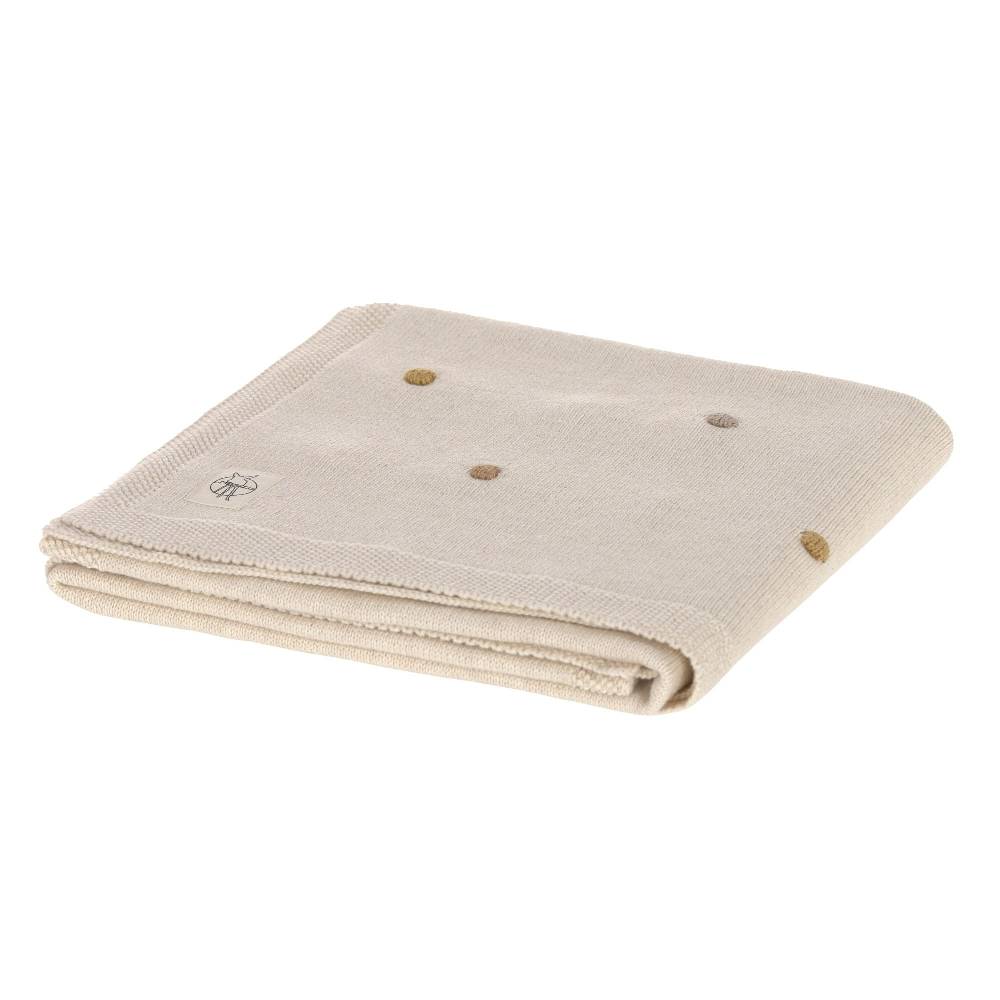 Lässig Babydecke - Bio Baumwolle, Dots Nature Letzte 3 Tage