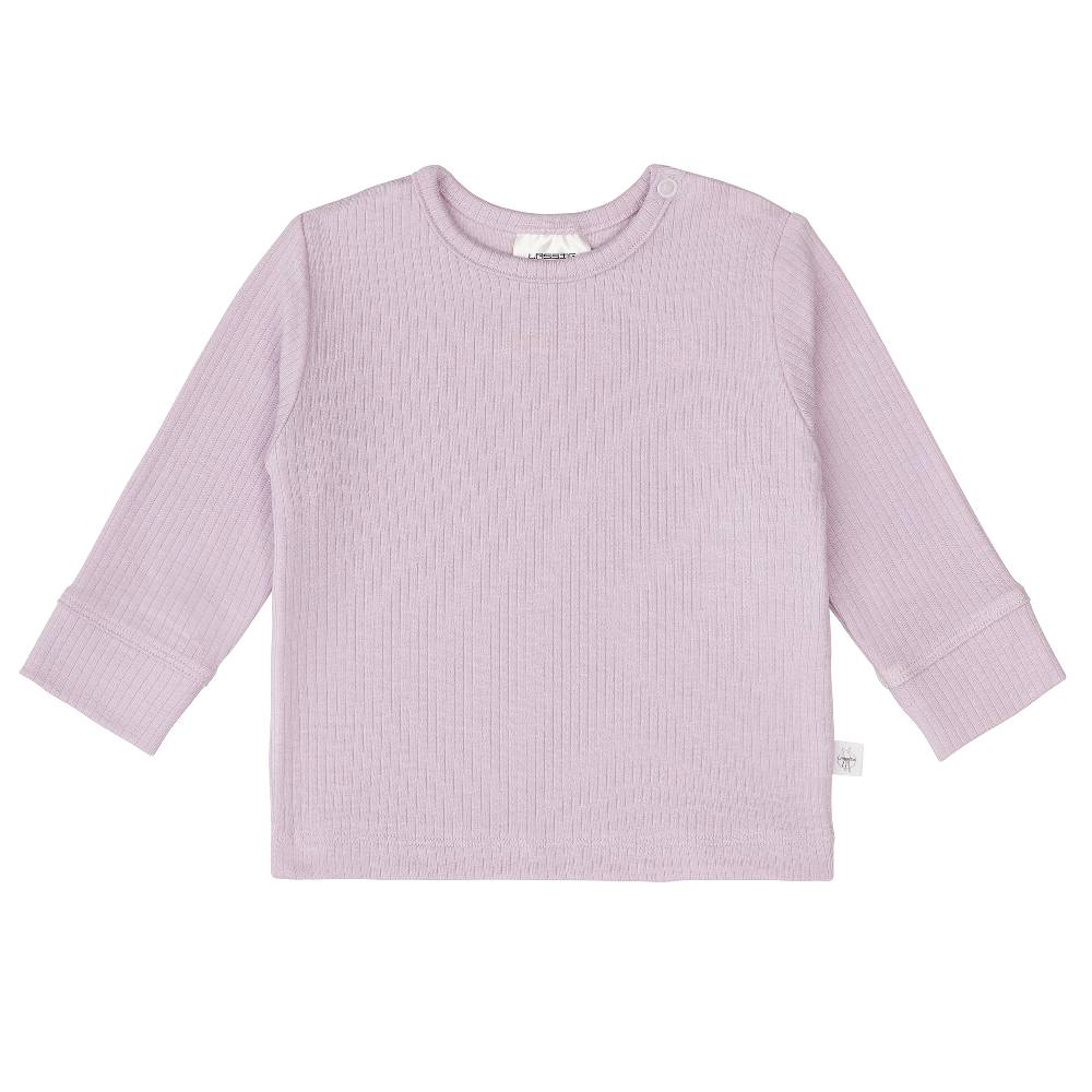 Lässig Baby Langarm Shirt - gerippt, Lila Riesige Rabatte