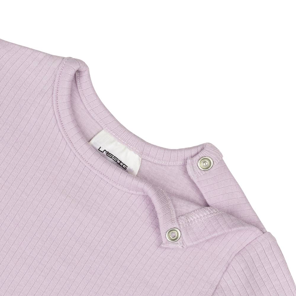 Lässig Baby Langarm Shirt - gerippt, Lila Riesige Rabatte