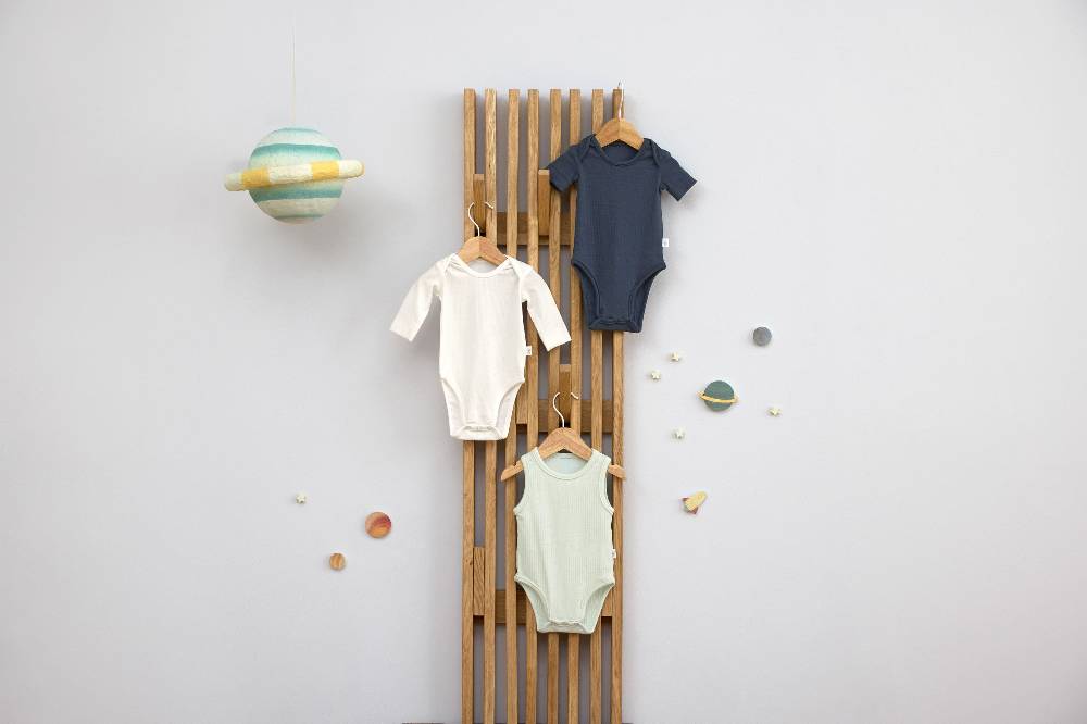 Lässig Baby Body - Ärmellos gerippt, Mint Im Verkauf