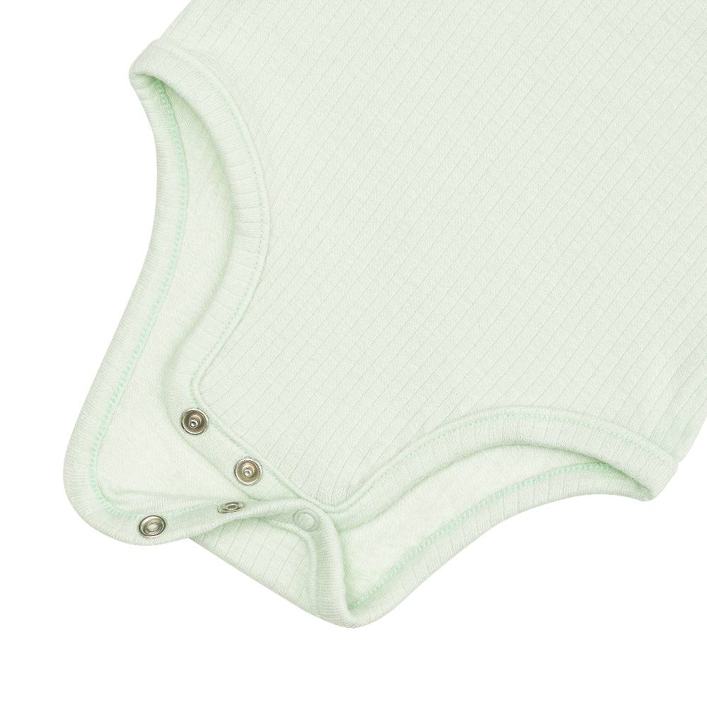 Lässig Baby Body Kurzarm - gerippt, Mint 2025