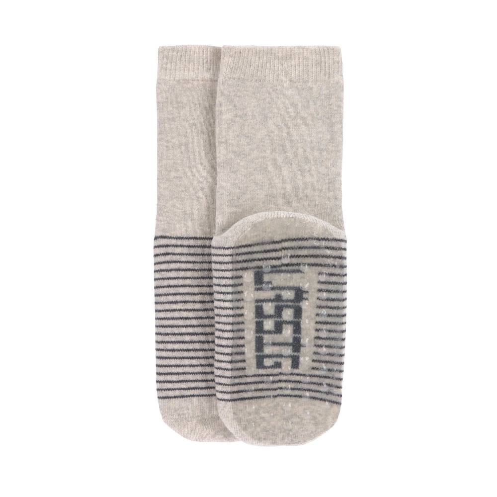 Lässig Kinder Antirutsch-Socken (2er-Set), Grau Beige Outlet