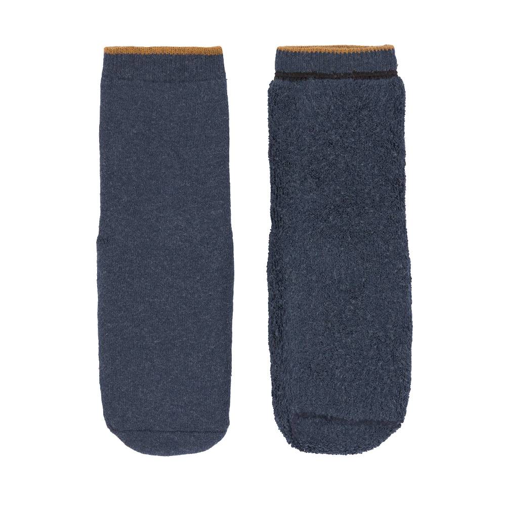 Lässig Kinder Antirutsch-Socken (2er-Set), Blau Grau Auslauf