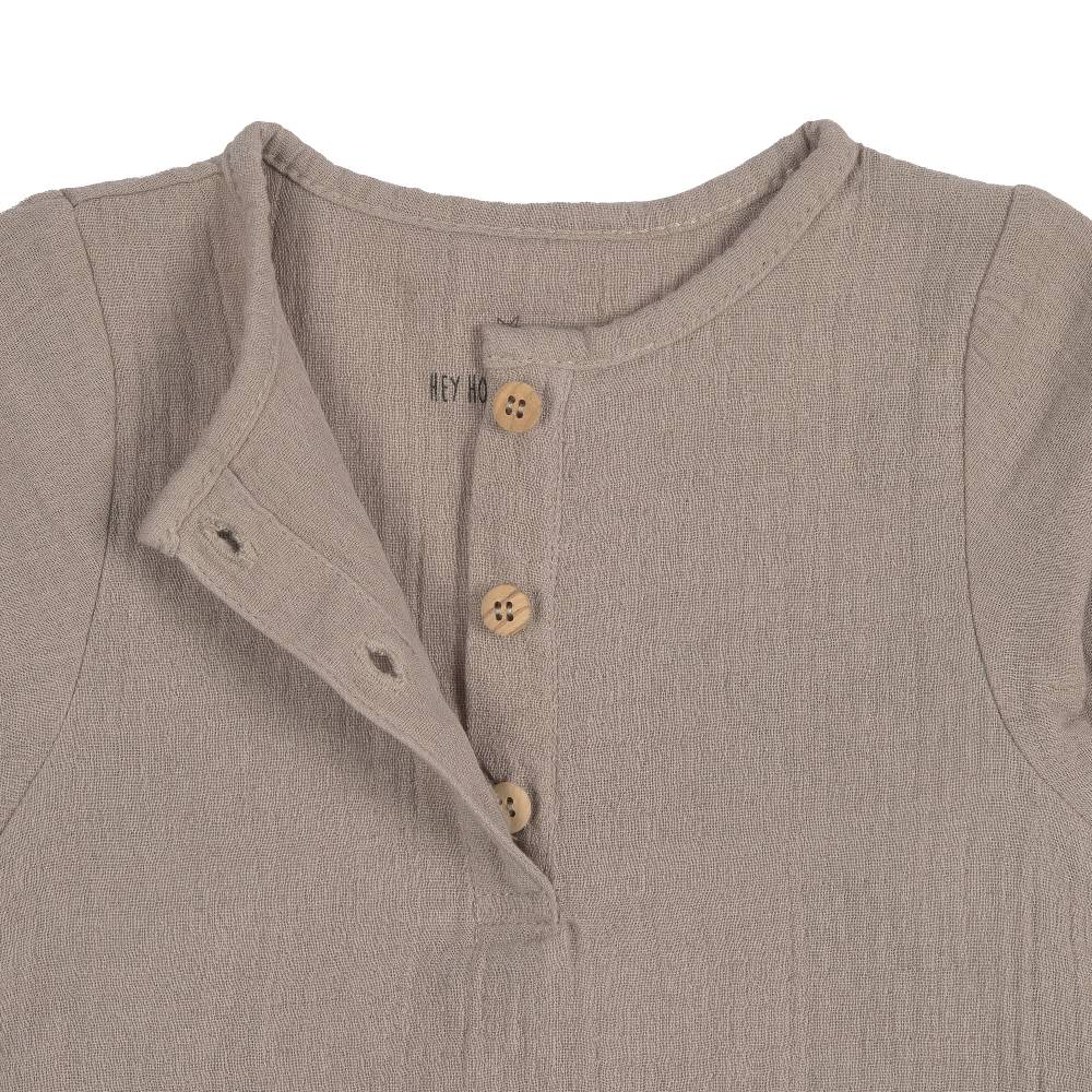 Lässig Baby Langarmshirt - Bio Baumwolle, Taupe, Grau Fabrik Onlineshop