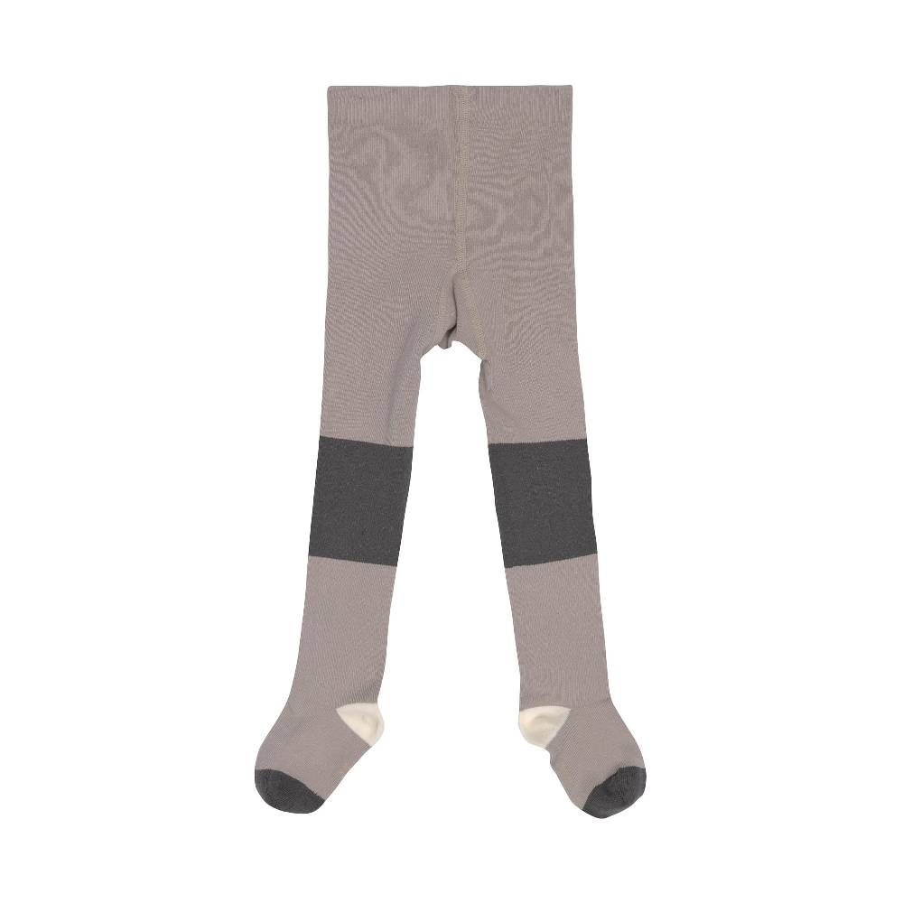 Lässig Strumpfhose GOTS - Tights, Block Streifen Taupe Anthrazit Günstig kaufen