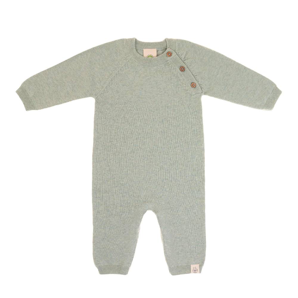 Lässig Baby Strampler - gestrickter Overall, Salbei Flash Sale