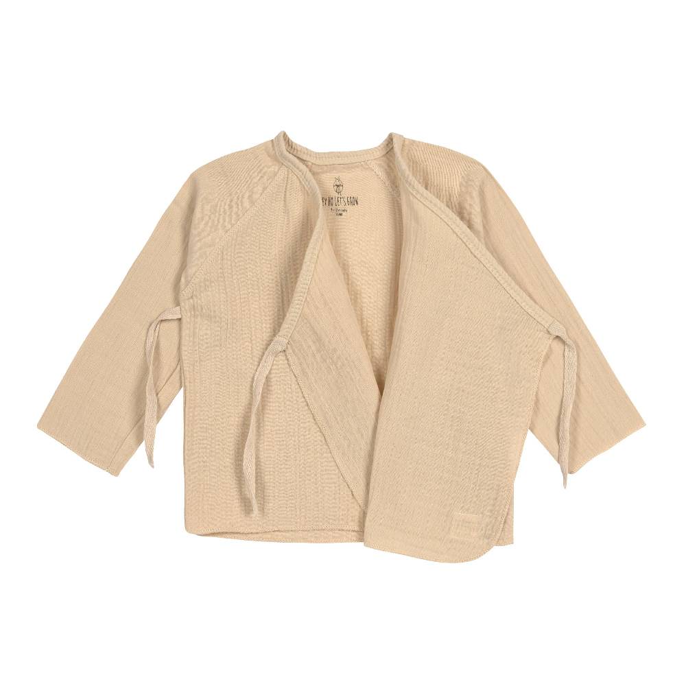 Lässig Baby Wickelshirt - Bio Baumwolle, Nature, Beige Preisnachlass