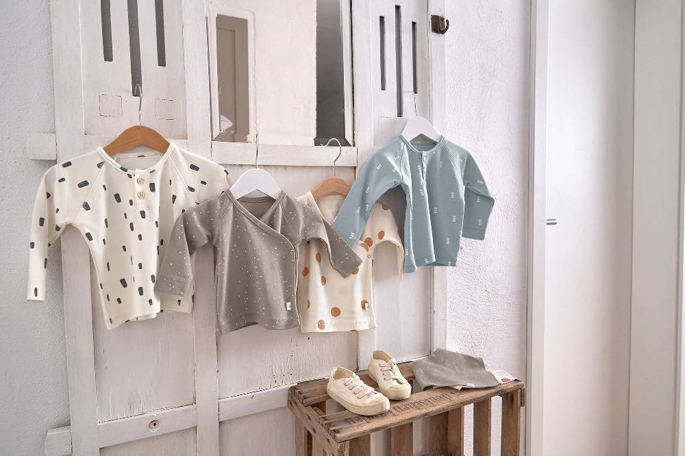 Lässig Baby Langarmshirts - Bio Baumwolle, Blocks, Hellblau Cyber Monday