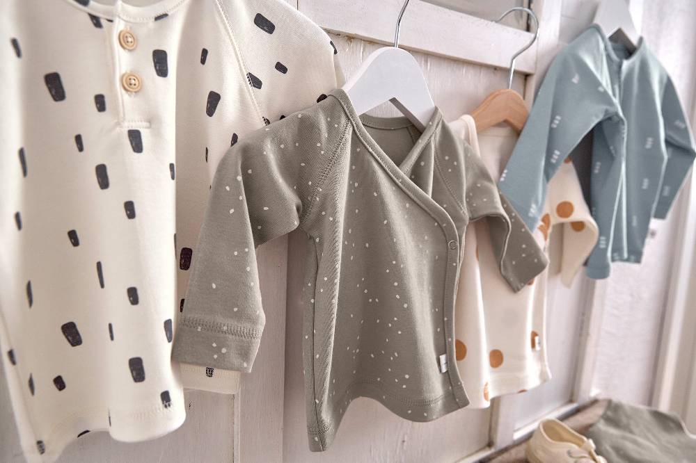 Lässig Baby Langarmshirts - Bio Baumwolle, Blocks, Hellblau Cyber Monday