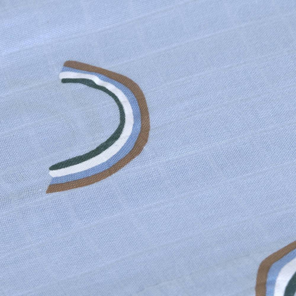 Lässig Mulltücher 3er Set 80 x 80 cm - Happy Rascals, Himmelblau Zeitlich begrenztes Angebot
