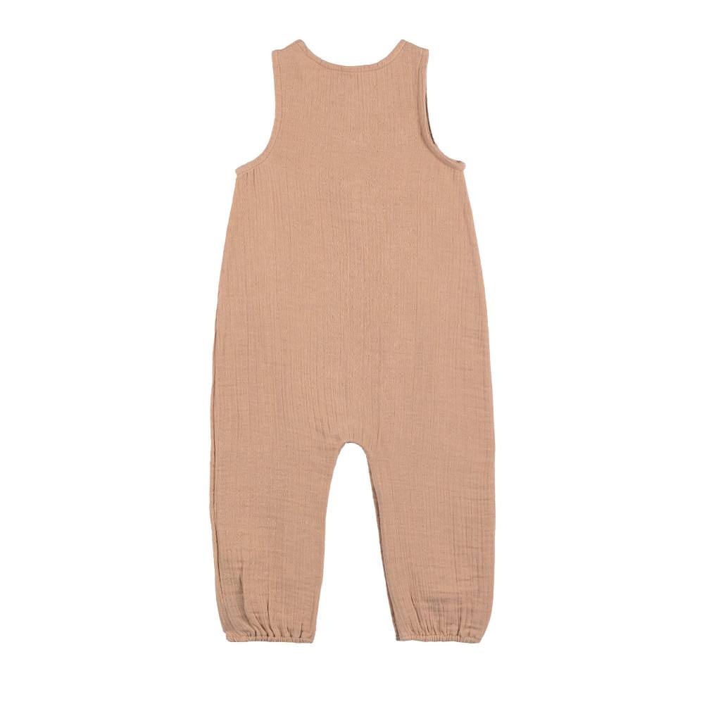 Lässig Musselin Jumpsuit - Bio Baumwolle, Orange Blitzangebot
