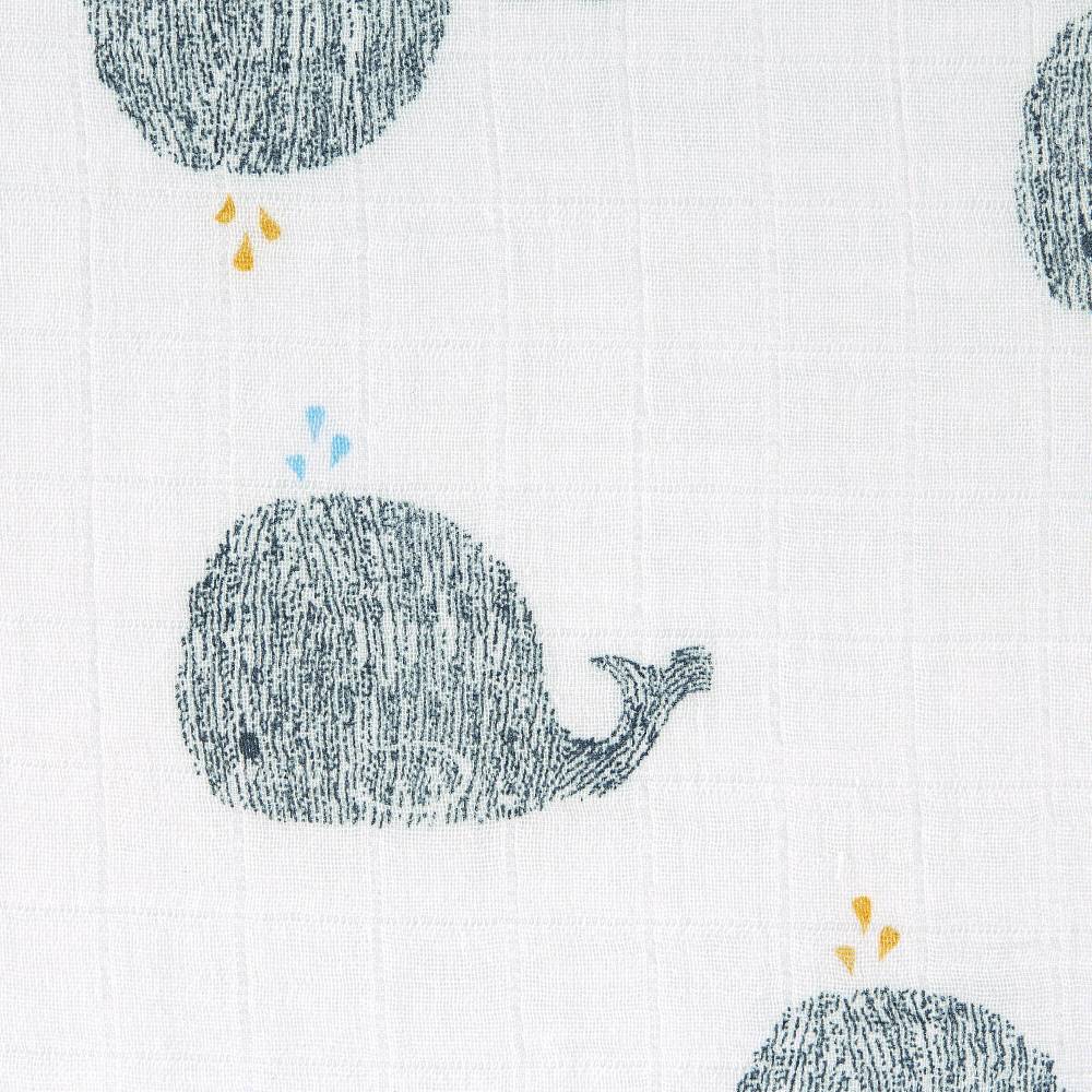 Lässig Mulltücher (2 Stk) - Heavenly Soft Swaddle XL, Little Water Whale Neuheiten