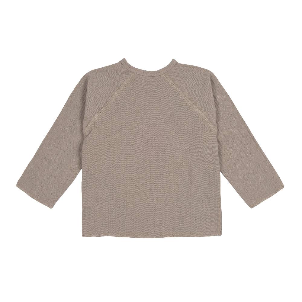 Lässig Baby Wickelshirt - Bio Baumwolle, Taupe, Grau Kauf eins, bekomm eins gratis