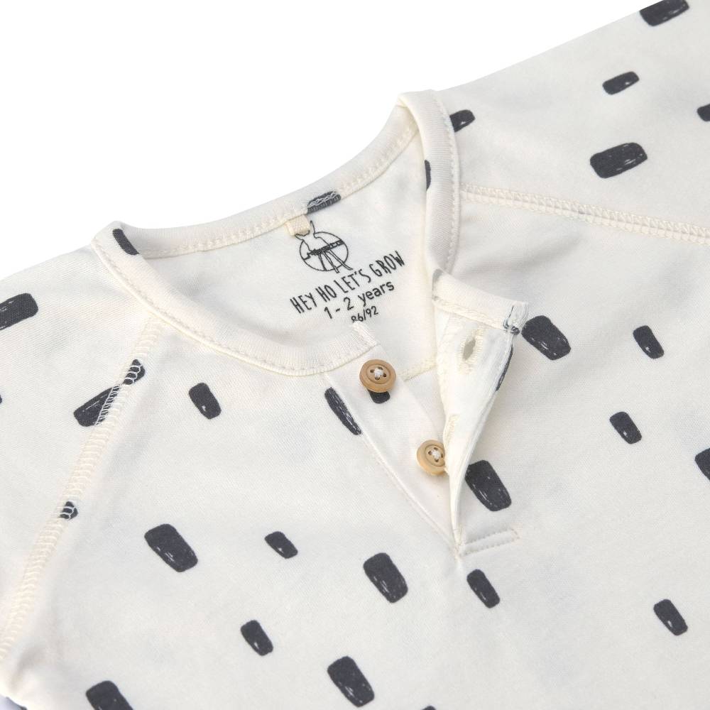 Lässig Baby Langarmshirts - Bio Baumwolle, Bricks, Milky Tägliche Deals
