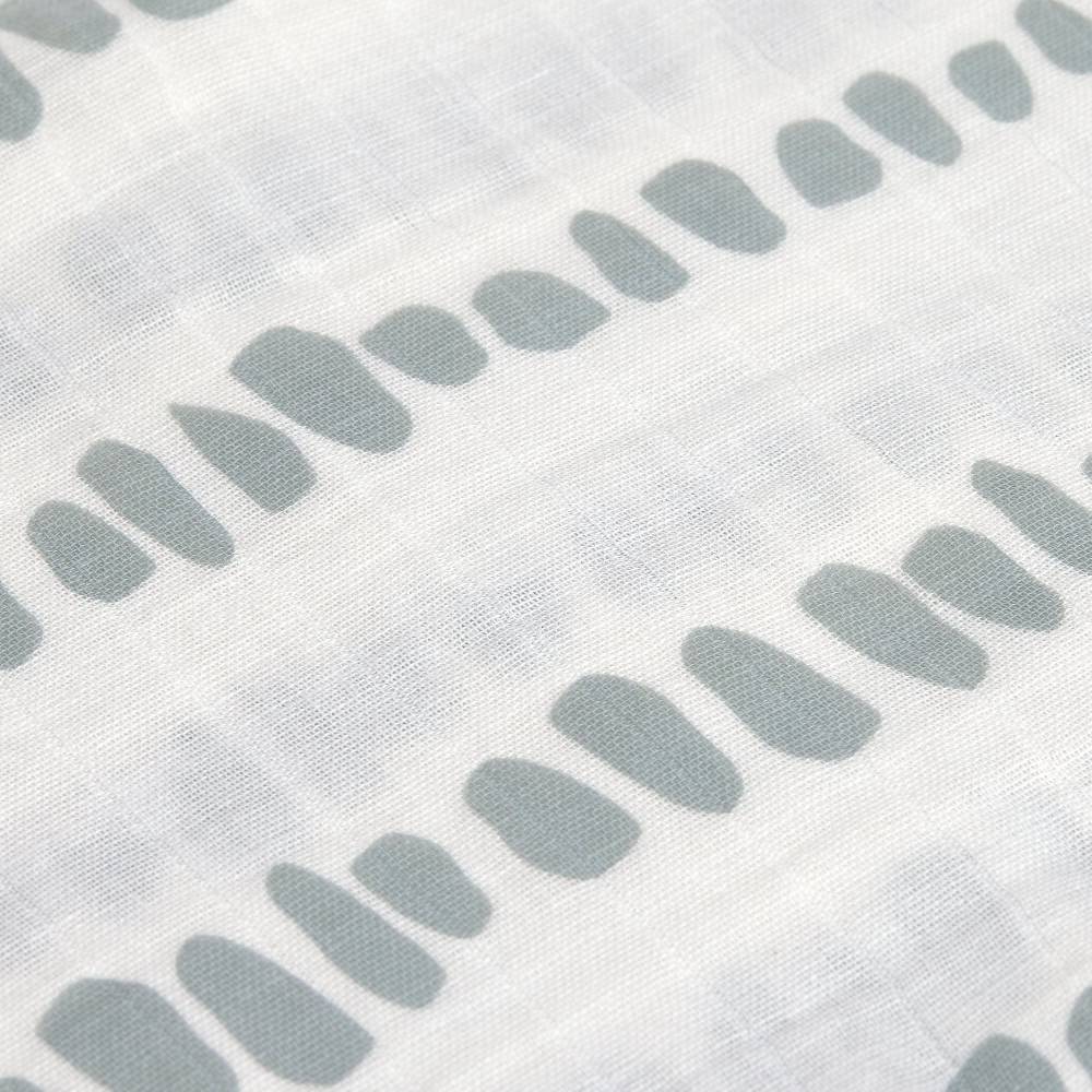 Lässig Mulltücher 3er Set 60 x 60 cm - Strokes, Silbergrau VIP-Rabatte