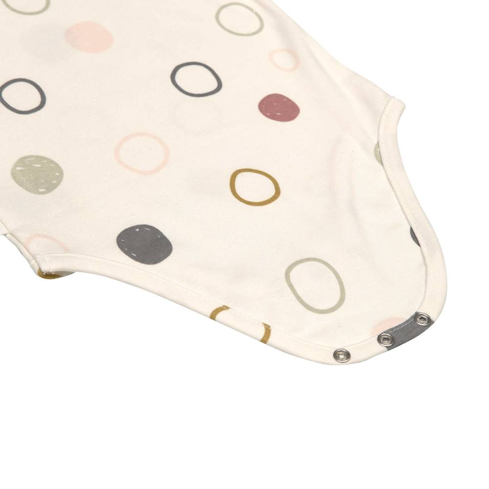 Lässig Baby Body kurzarm - Bio Baumwolle, Kreise, Beige Riesige Rabatte