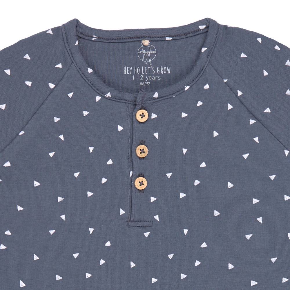 Lässig Strampler, Baby Overall - Bio Baumwolle, Triangle Blau Kostenloser Versand international