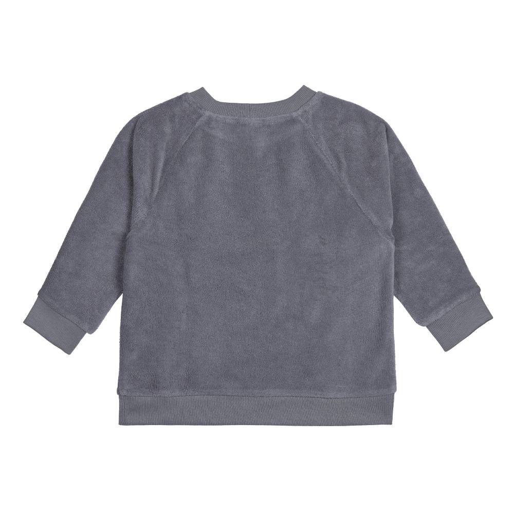 Lässig Frottee Sweater Kinder, Anthrazit Fabrikladen