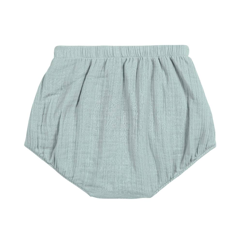 Lässig Musselin Baby Hose - Bio Baumwolle, Silbergrau Auslauf