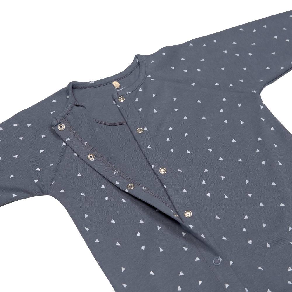 Lässig Baby Schlafanzug - Bio Baumwolle, Triangle, Blau Verkauf