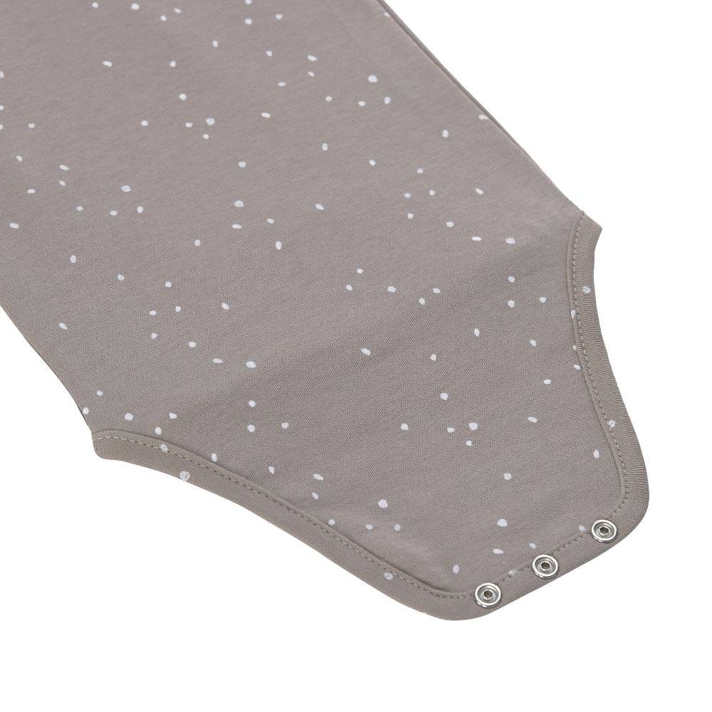 Lässig Baby Body kurzarm - Bio Baumwolle, Punkte, Taupe Angebote