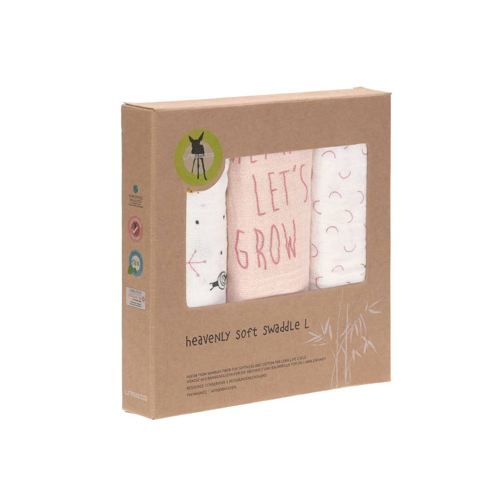 Lässig Mulltücher (3 Stk) - Heavenly Soft Swaddle L, Garden Explorer Schnecke Meist gekauft