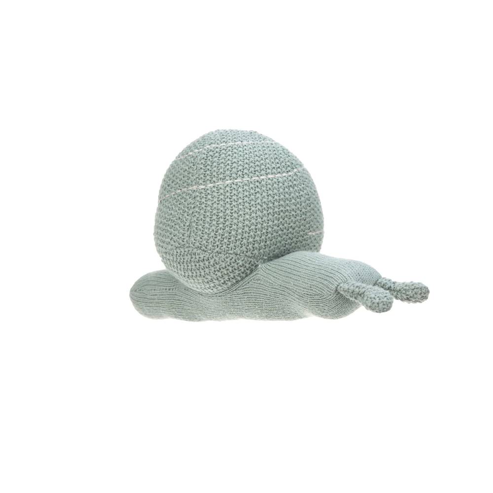 Lässig Kuscheltier mit Rassel - Knitted Toy, Garden Explorer Schnecke Grün Rabatt