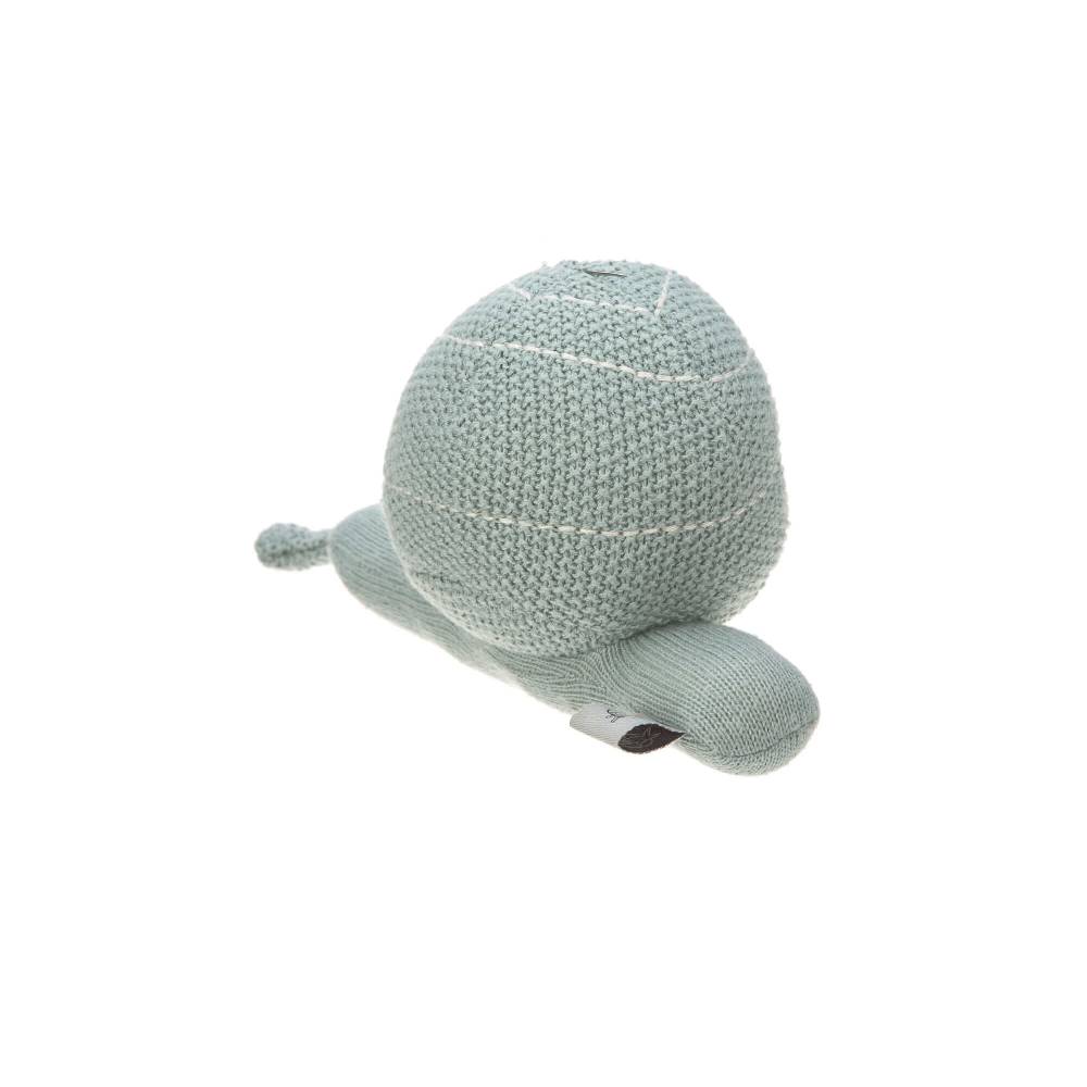 Lässig Kuscheltier mit Rassel - Knitted Toy, Garden Explorer Schnecke Grün Rabatt