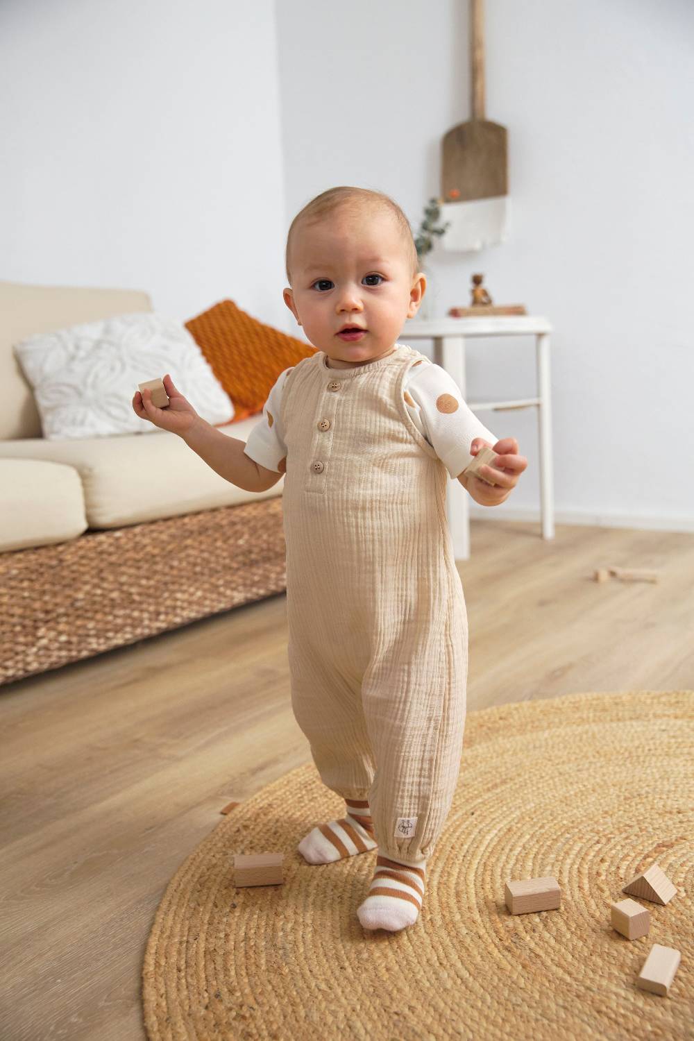 Lässig Kinder Antirutsch-Socken (2er-Set), Rosa Karamell Versandkostenfrei