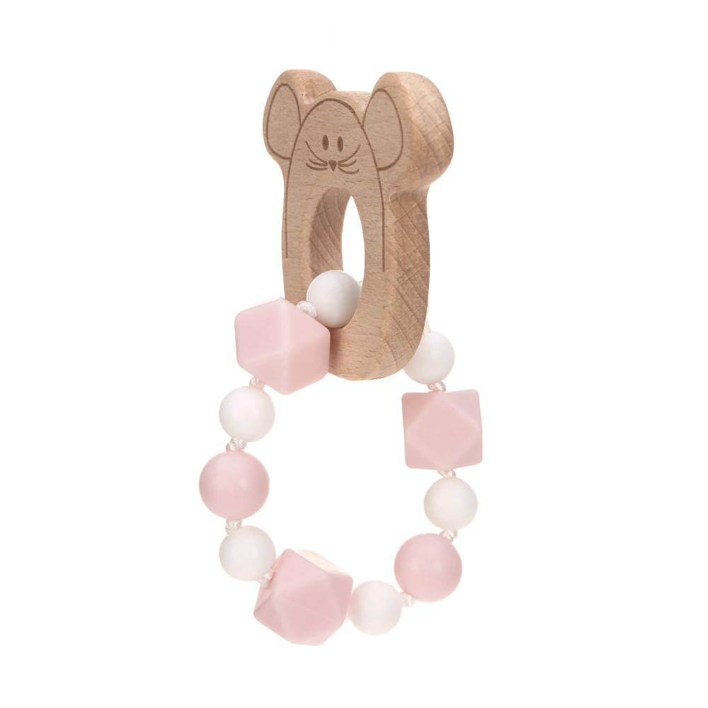 Lässig Greifling mit Beißhilfe - Teether Bracelet, Little Chums Mouse Großer Ausverkauf