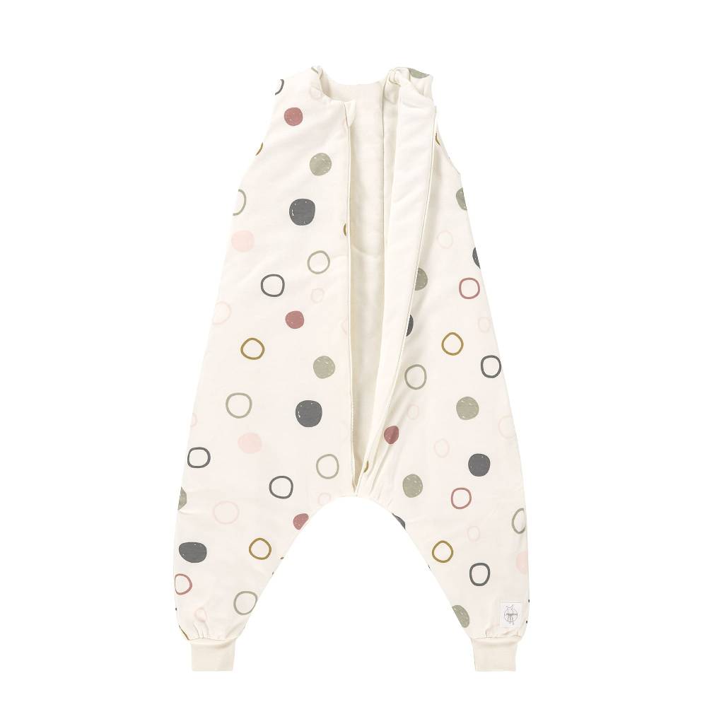 Lässig Kinder Schlafoverall 2,5 TOG, Circles, Weiß Flash Sale
