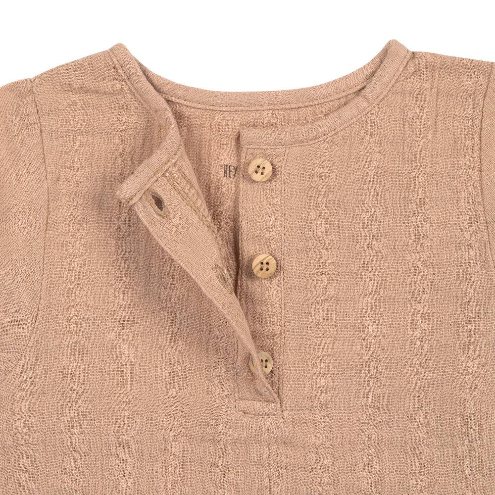 Lässig Musselin Langarmshirt - Bio Baumwolle, Orange Black Friday