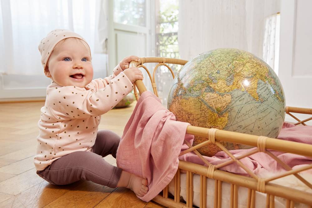 Lässig Baby Schlafanzug - Bio Baumwolle, Dots, Rosa Osterangebot