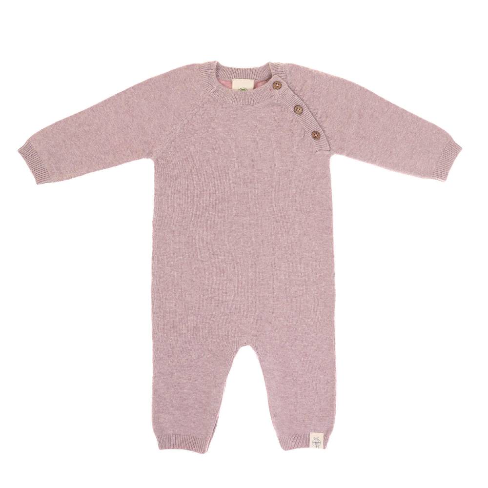 Lässig Baby Strampler - gestrickter Overall, Rosa Valentinstagsangebot