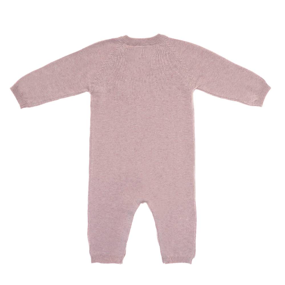 Lässig Baby Strampler - gestrickter Overall, Rosa Valentinstagsangebot
