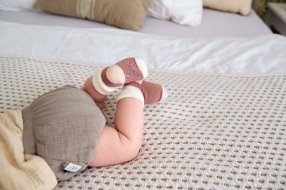 Lässig Baby Hose - Bio Baumwolle, Taupe, Grau Online Outlet