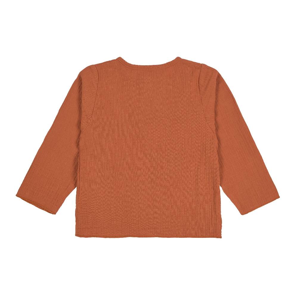 Lässig Baby Langarmshirt - Bio Baumwolle, Rostrot Saisonale Angebote