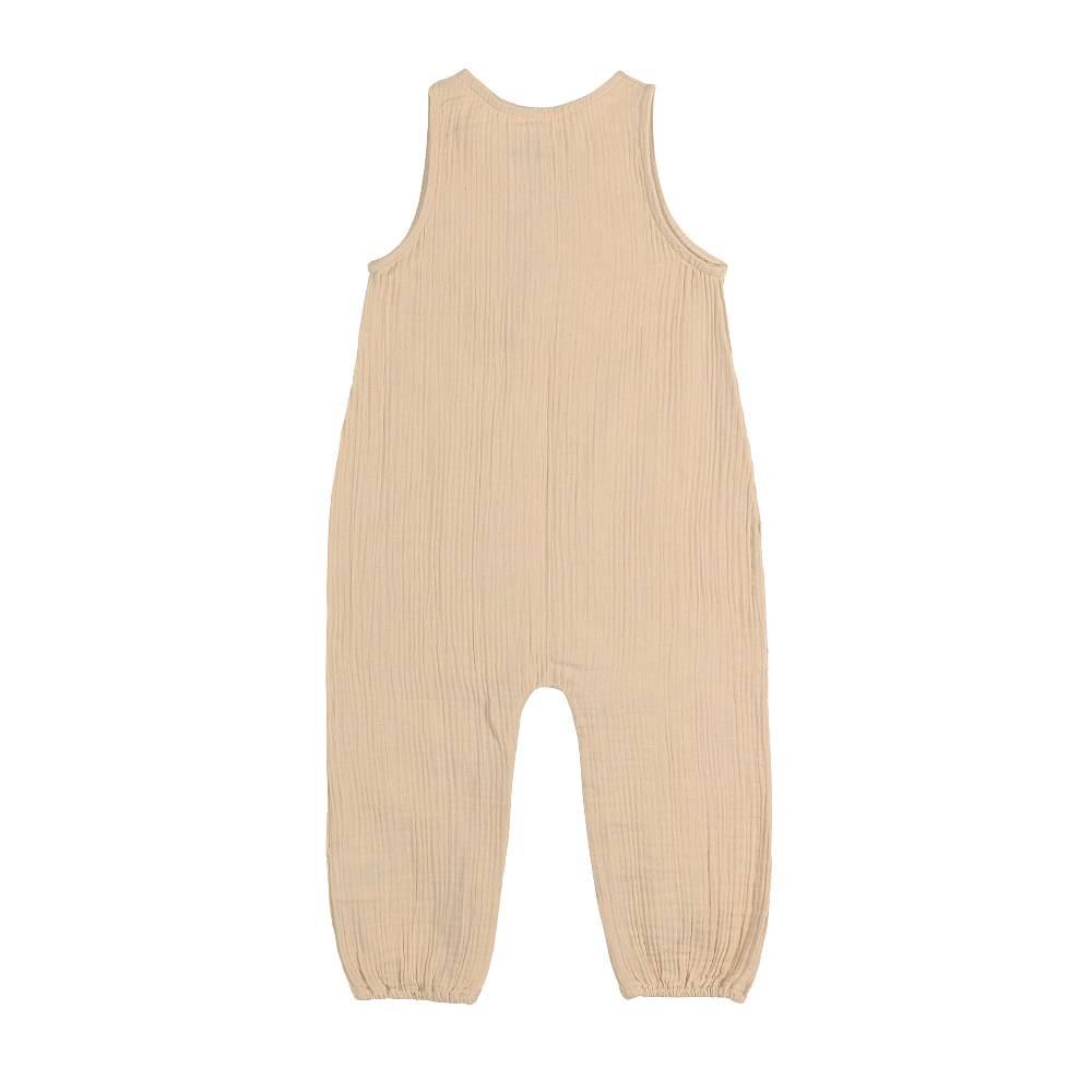 Lässig Baby Jumpsuit - Bio Baumwolle, Nature, Beige Tägliche Deals