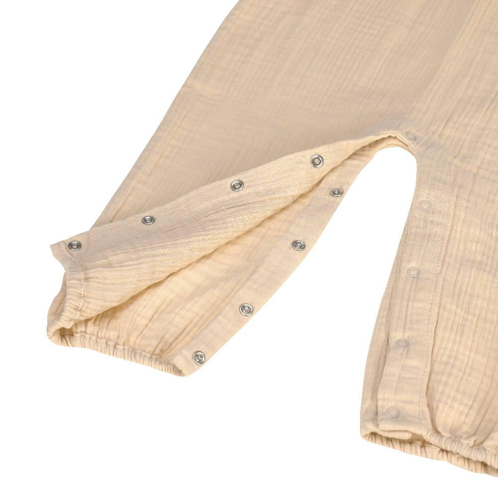 Lässig Baby Jumpsuit - Bio Baumwolle, Nature, Beige Tägliche Deals