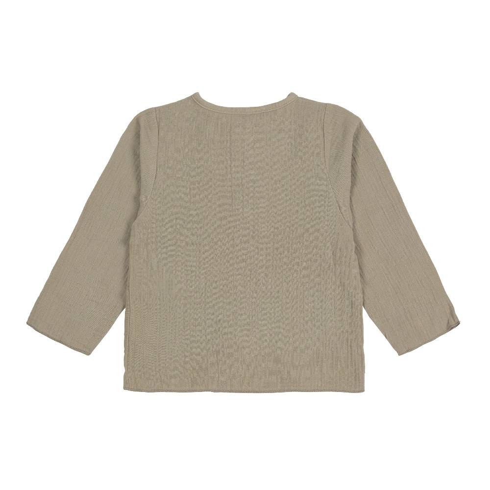 Lässig Baby Langarmshirt - Bio Baumwolle, Oliv Riesige Ersparnisse