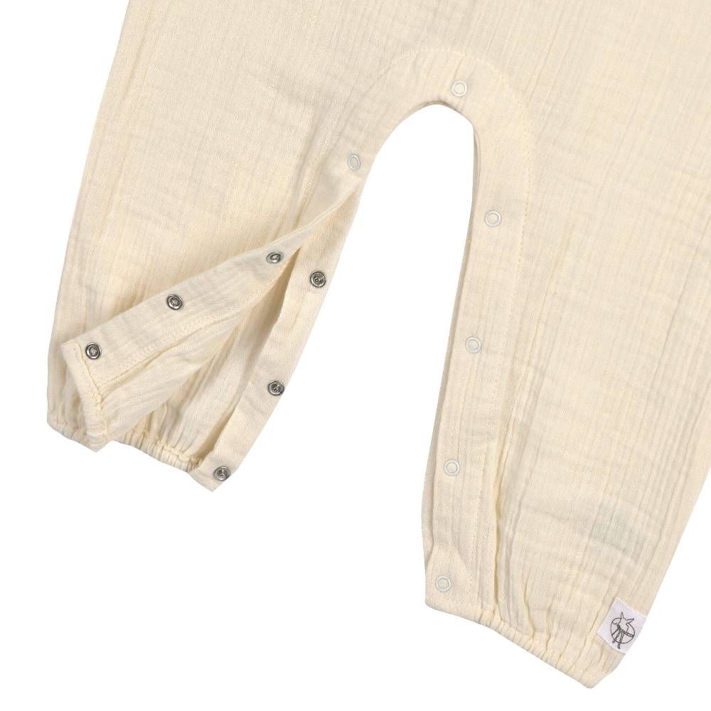 Lässig Musselin Jumpsuit - Bio Baumwolle, Hellgelb Kostenlose Rückgabe